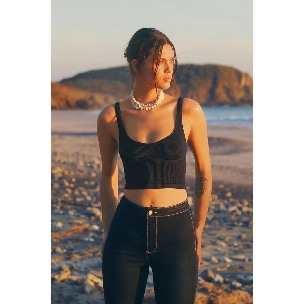 Free People Navy Tank Top